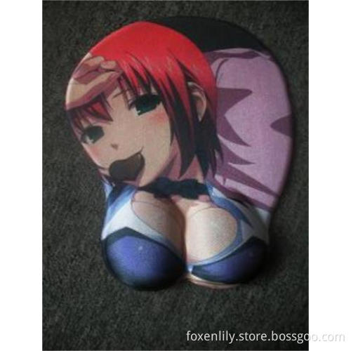 Silicone Gel Mouse Mat with Wrist Rest for Beauty Mat
